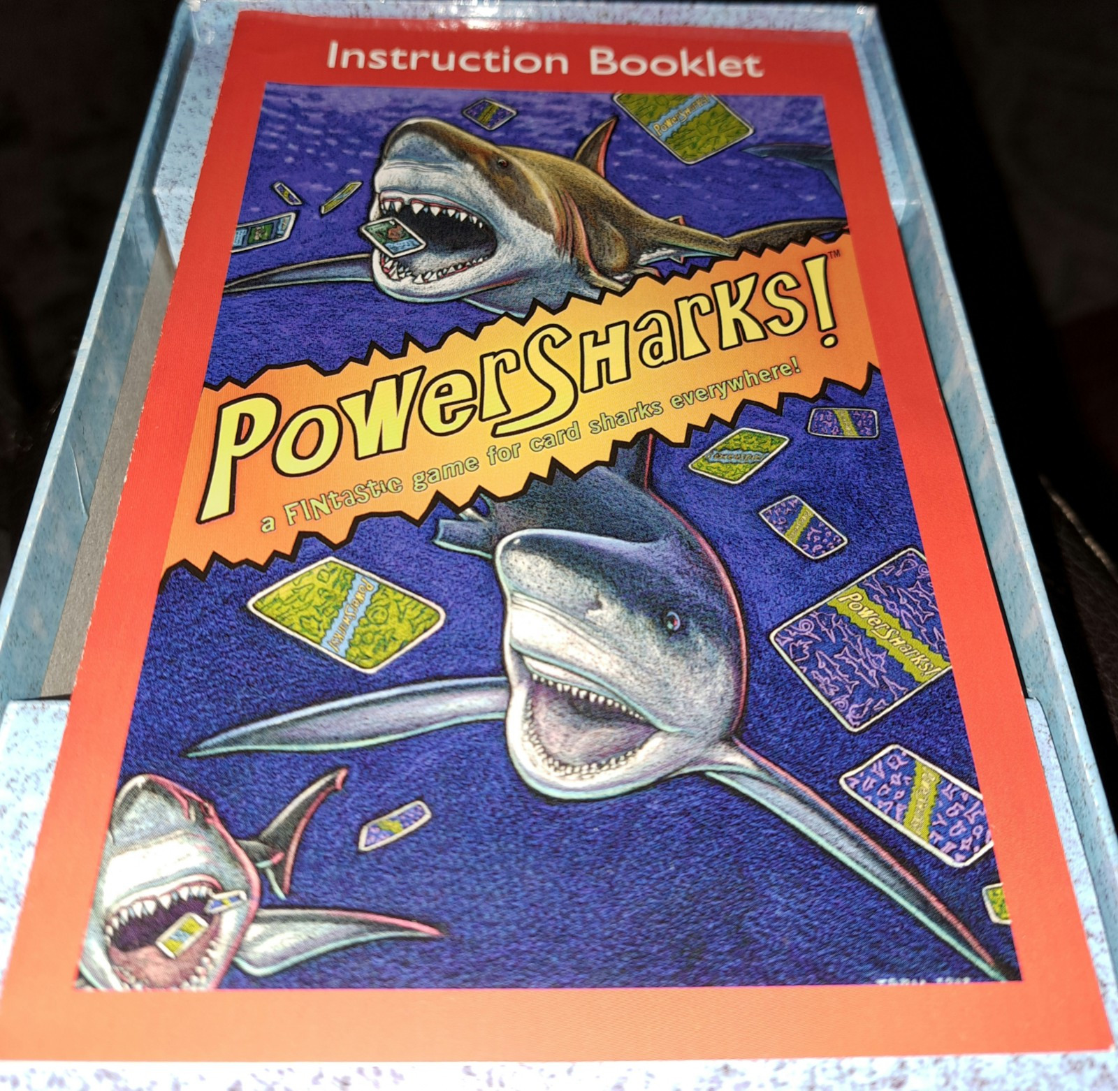 Powersharks! Card Game – US Games Systems Complete With Stickers and Poster