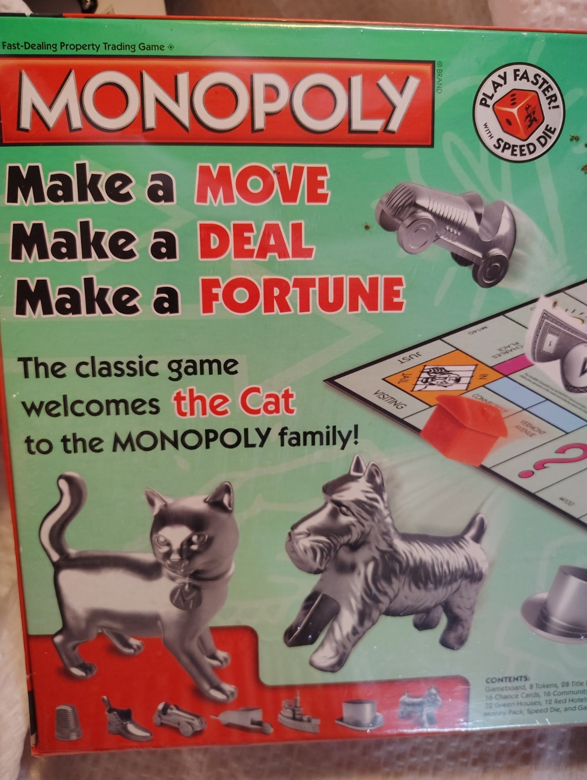 New Sealed Hasbro Gaming Monopoly Board Game Cat Token 2013