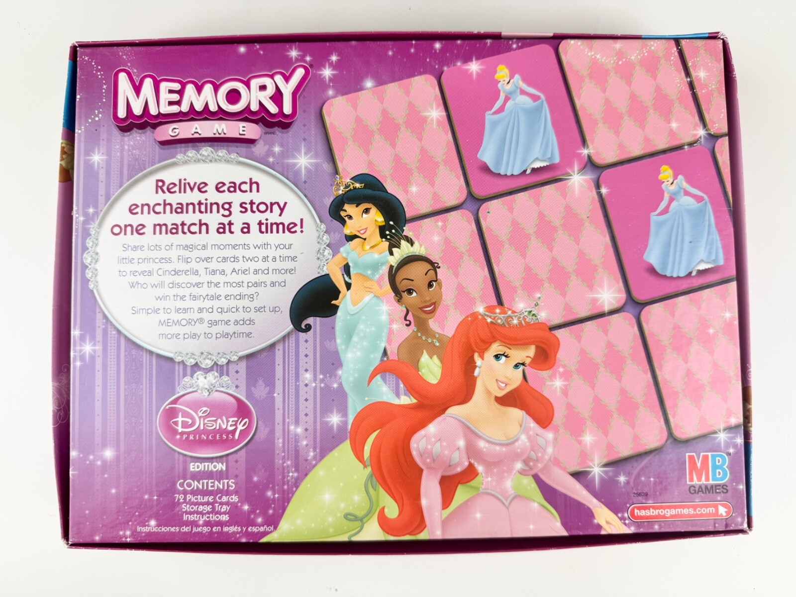 Memory Matching Game Disney Princess Edition By Hasbro Good Fun