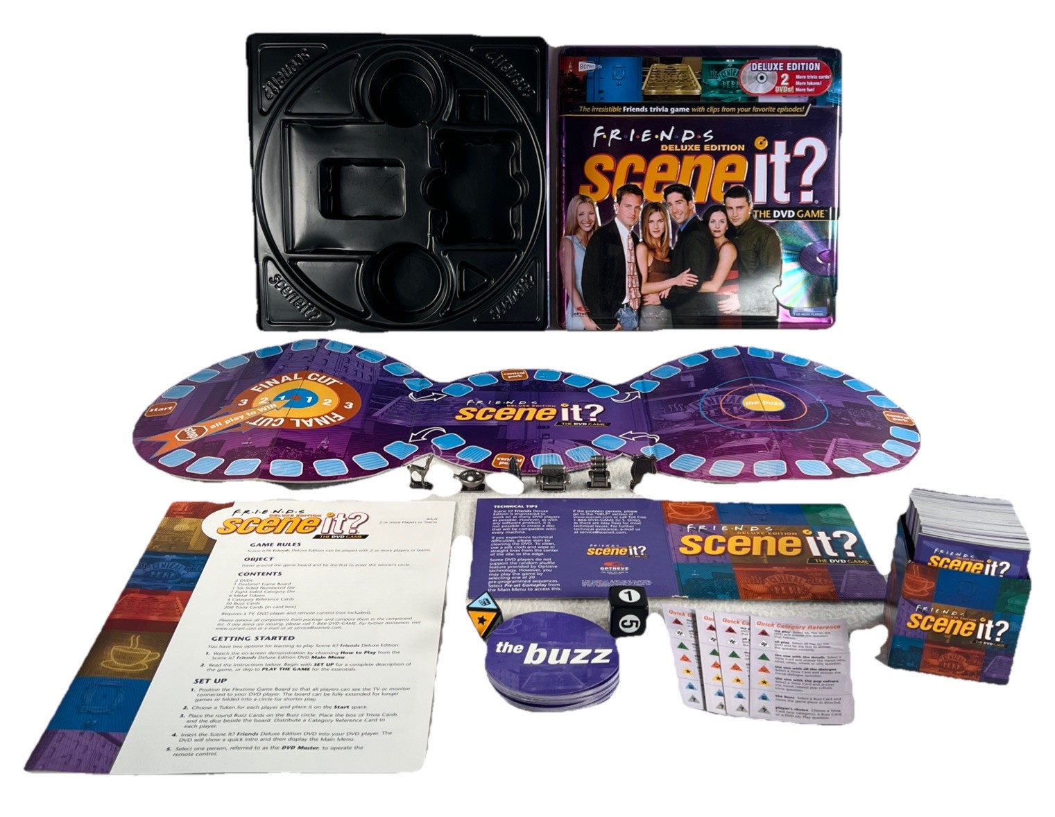 Friends Scene It DVD Game Deluxe Edition COMPLETE ScreenLife 2005 TV Show Trivia
