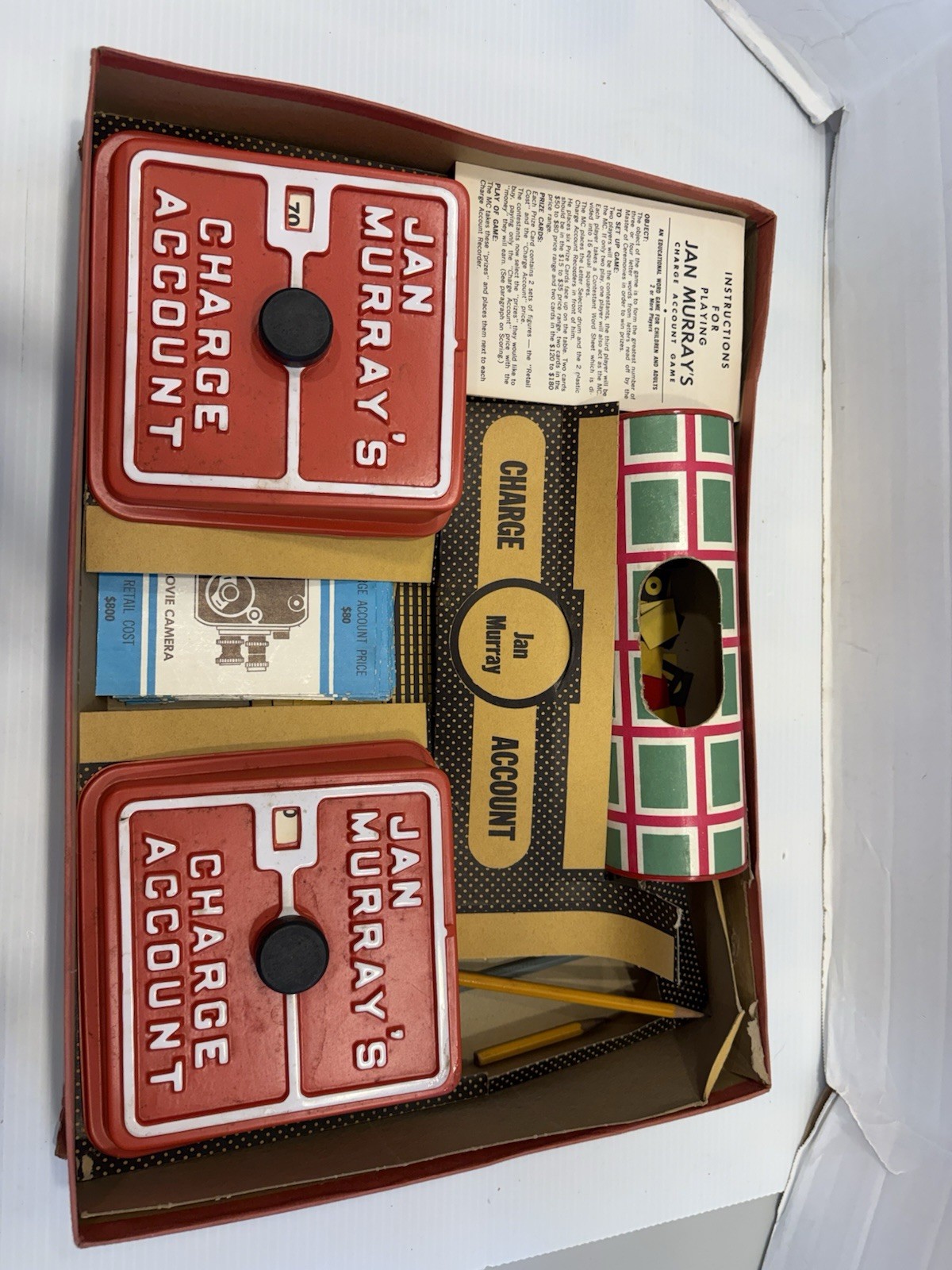 Vintage 60s Lowell Toy Jan Murray’s TV Word Game Board Game Complete