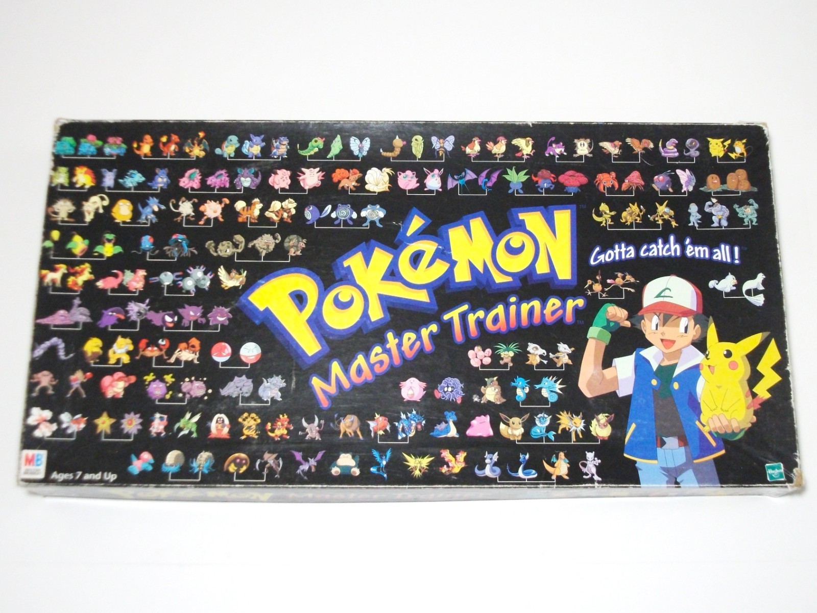 POKEMON MASTER TRAINER 1999 Edition Hasbro Vintage Board Game 99% Complete