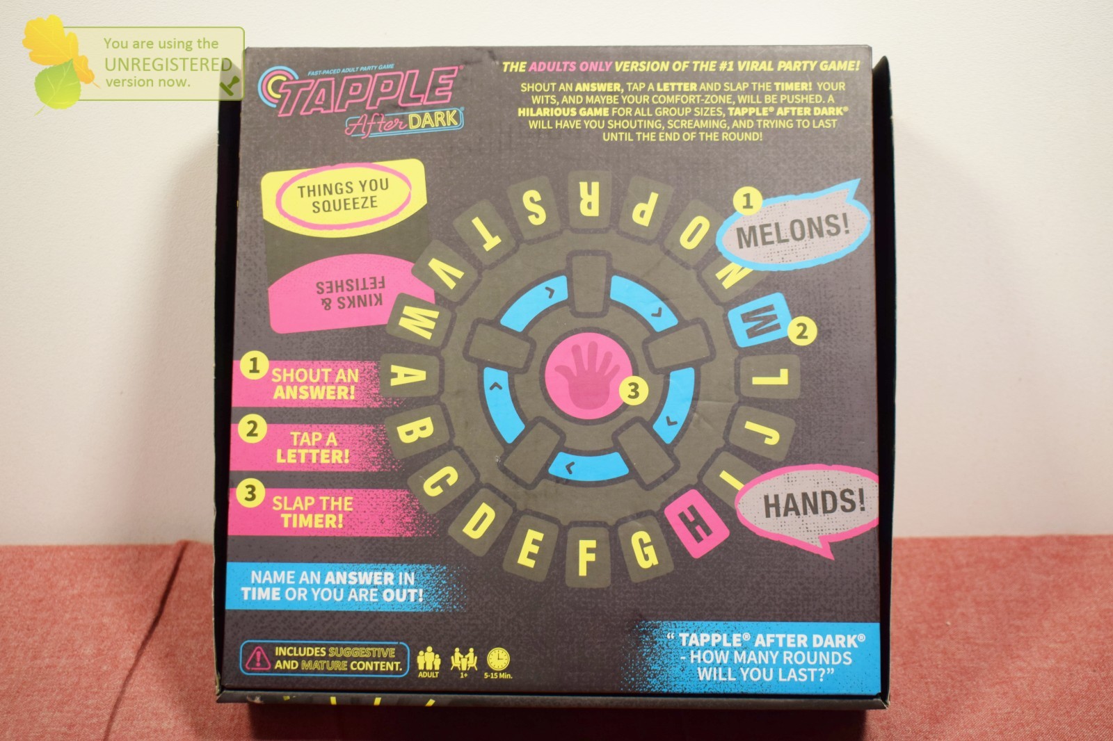The Op Games Tapple After Dark Party Game