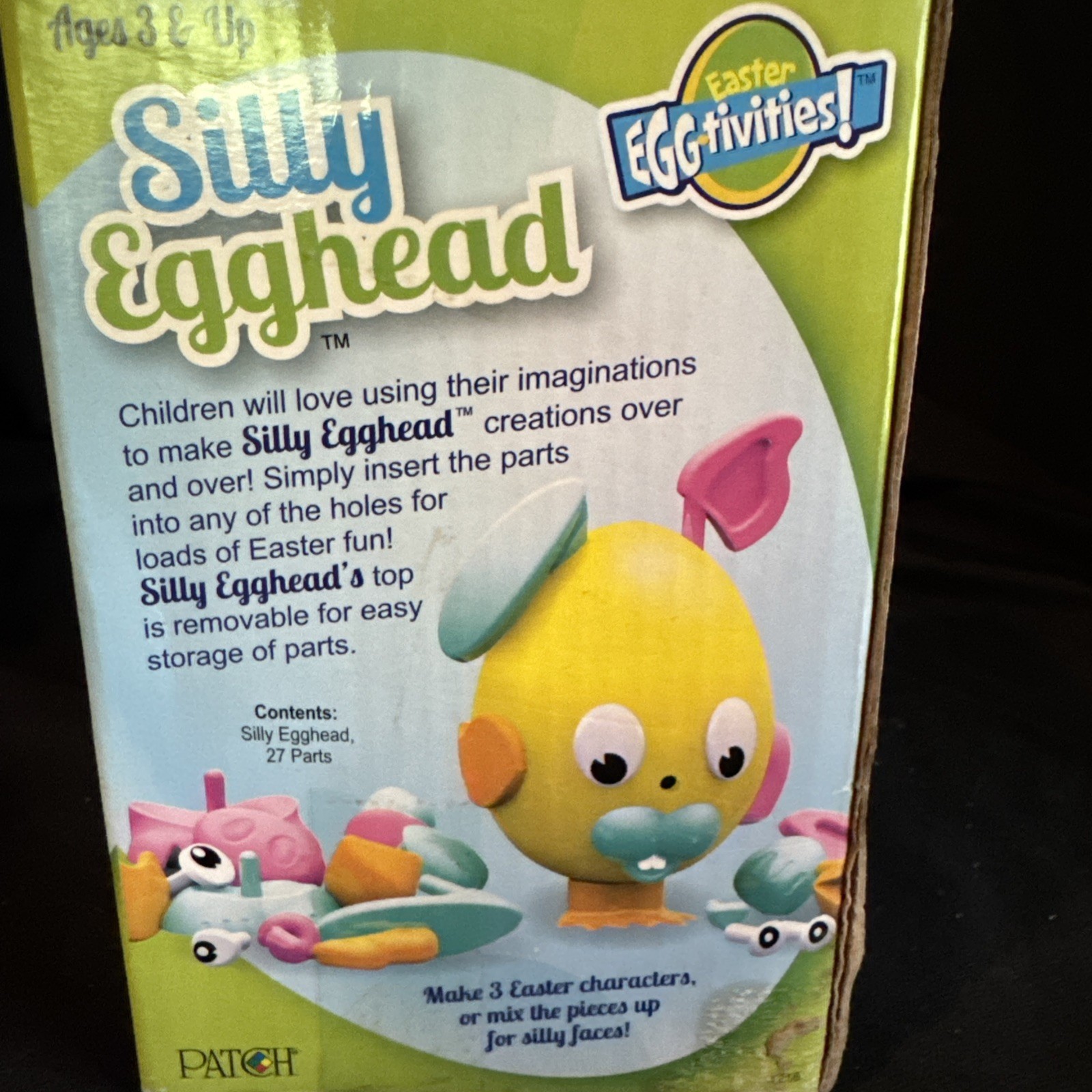 Silly Egghead by Patch Products #10632 27 Parts NIB game figurine Easter