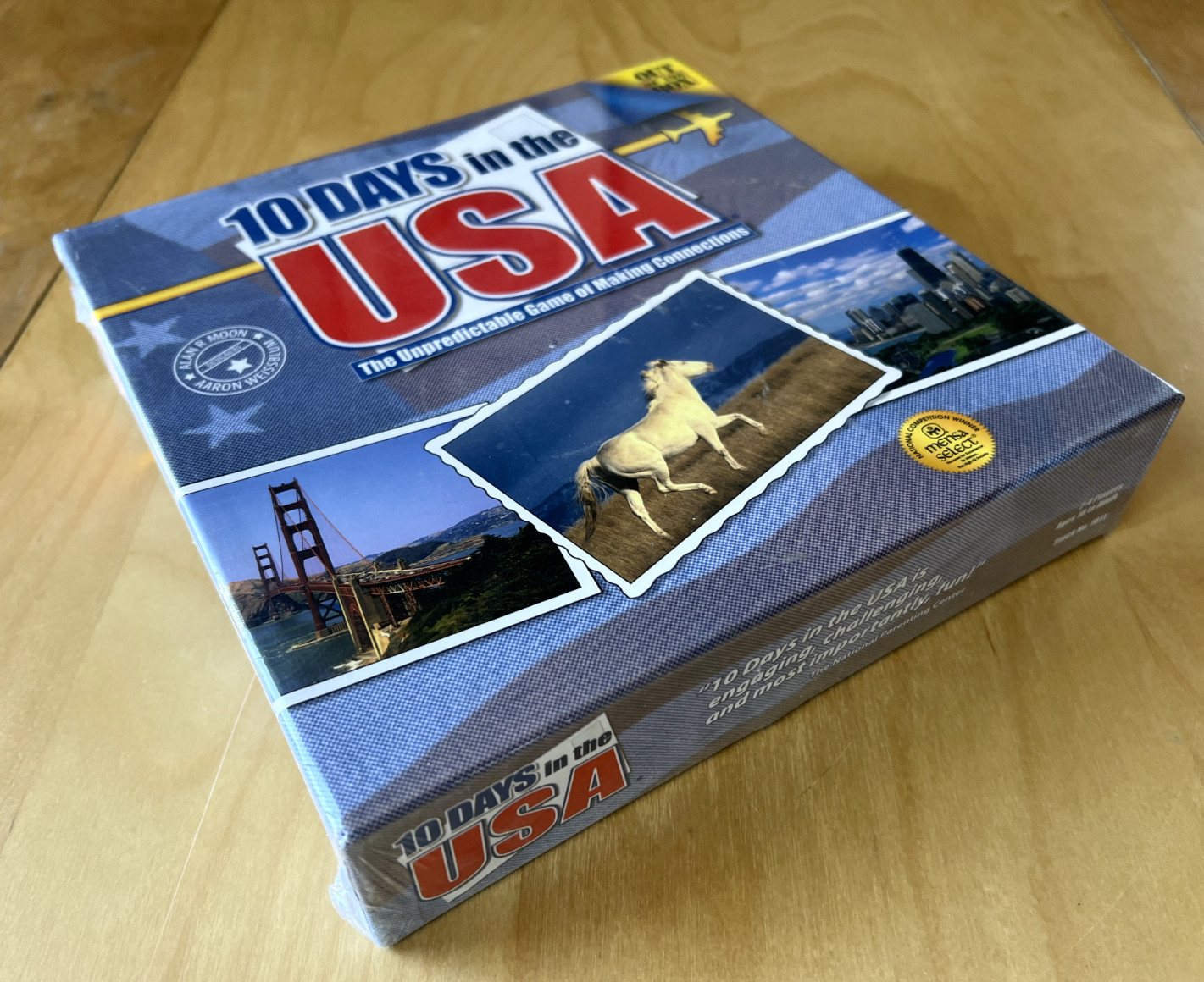 10 Days in the USA -Family Game Mensa Select OTB Games (2007) — SEALED NEW!!!