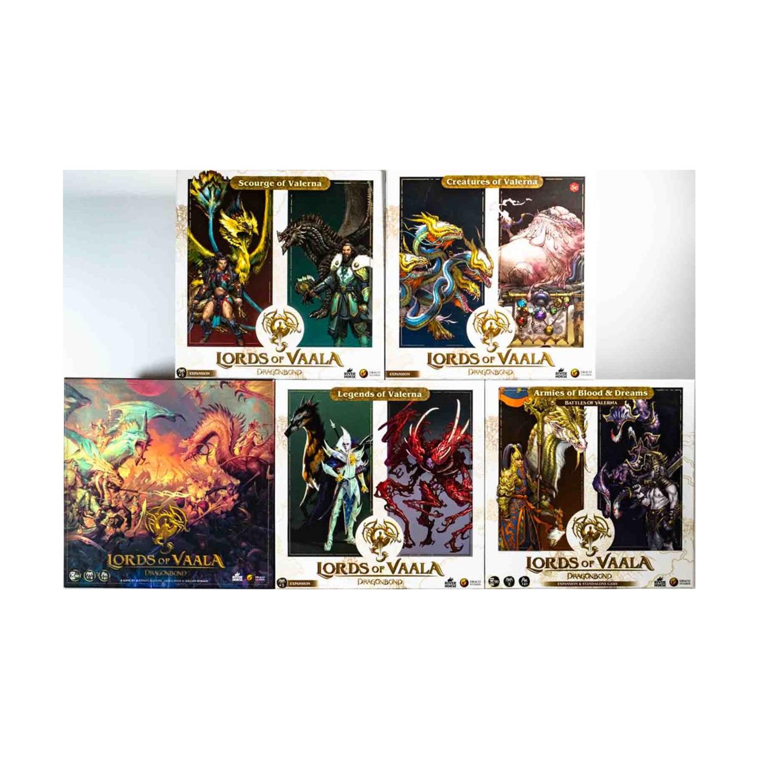 Draco Studios Lords of Vaala Collection #3 – Base Game + 4 Expansions! VG+/NM