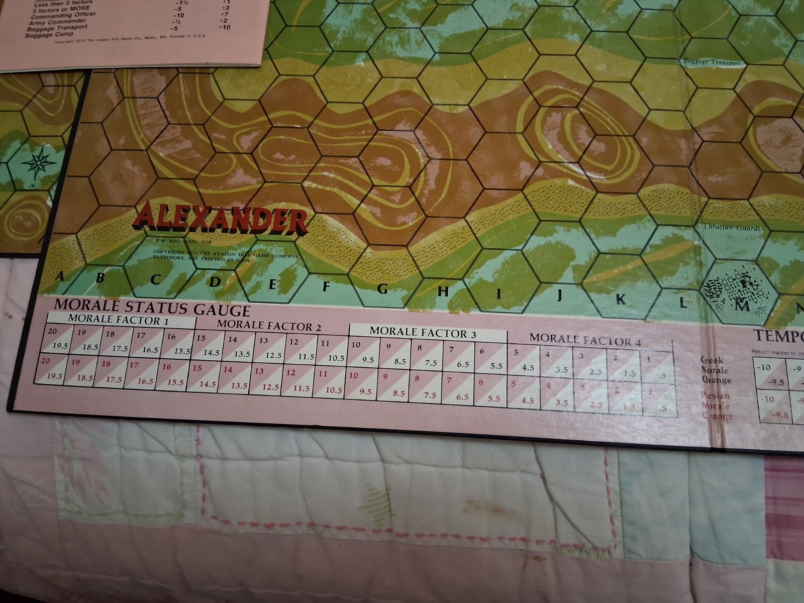 Alexander the Great (Avalon Hill 1974)/In Good+ Shape, with Extras.