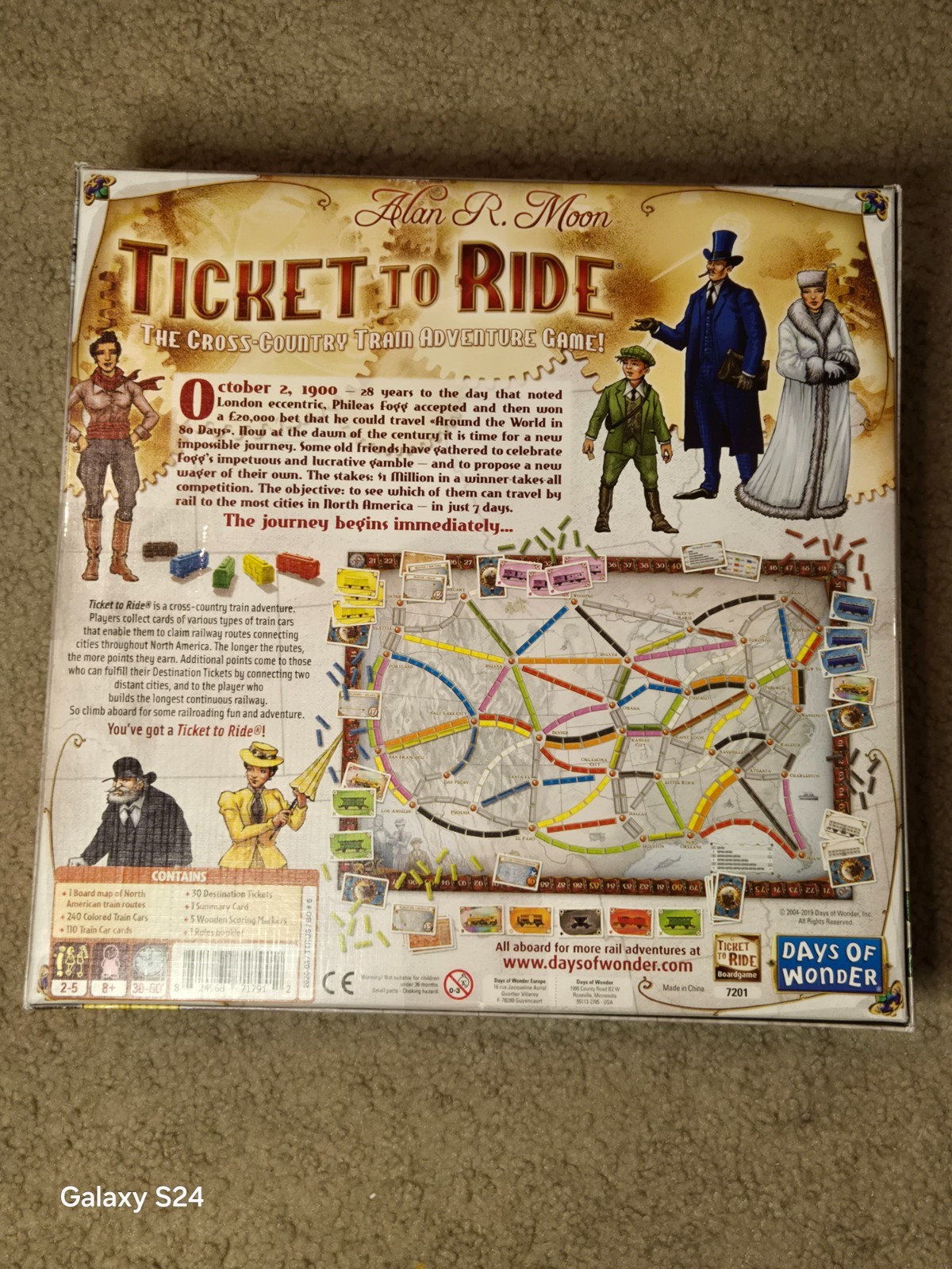 Days of Wonder Ticket To Ride by Alan R. Moon Board Game. New, Sealed.