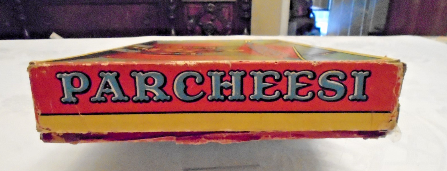 Antique PARCHESESI A Royal Game of India Selchow &Righter Co. NY TM1874 Original