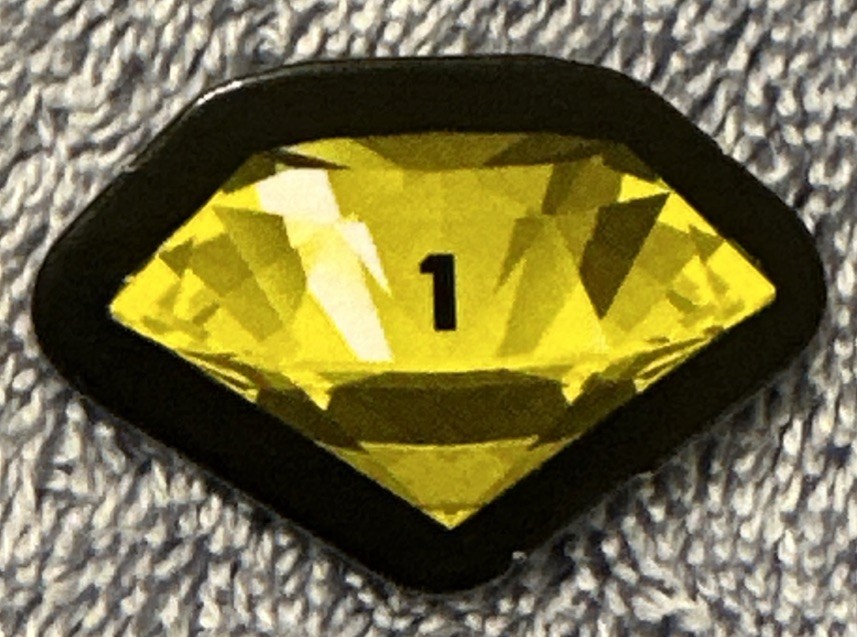 Monopoly Sonic The Hedgehog 2018 Replacement Pieces YELLOW 1 CHAOS EMERALD TOKEN