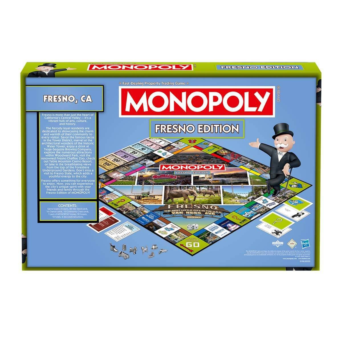 Fresno, CA Monopoly Board Game – New & Sealed