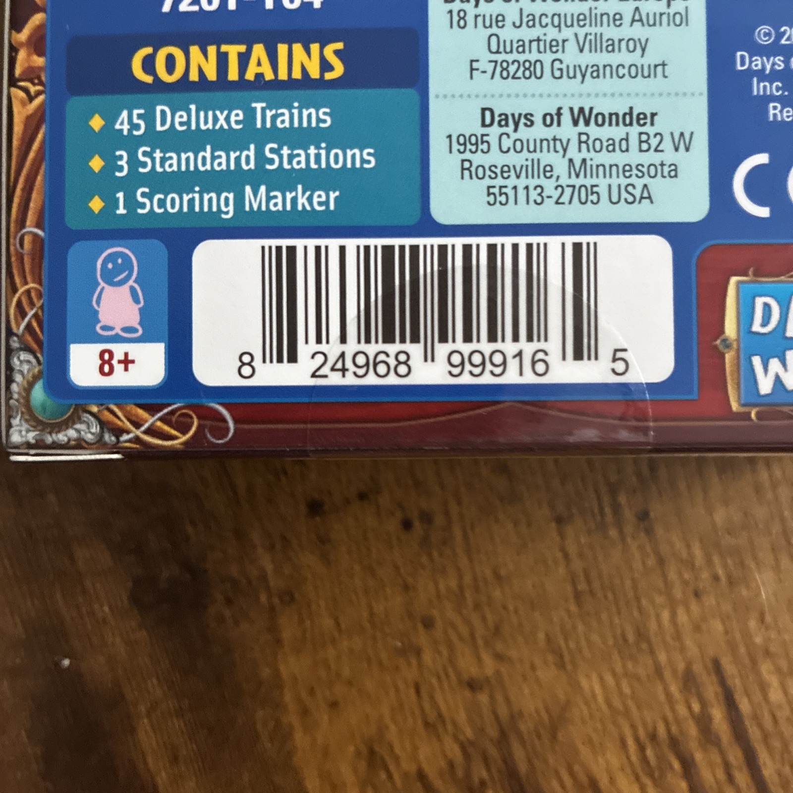 New Sealed Ticket to Ride Red 20th Anniversary Deluxe Train Set
