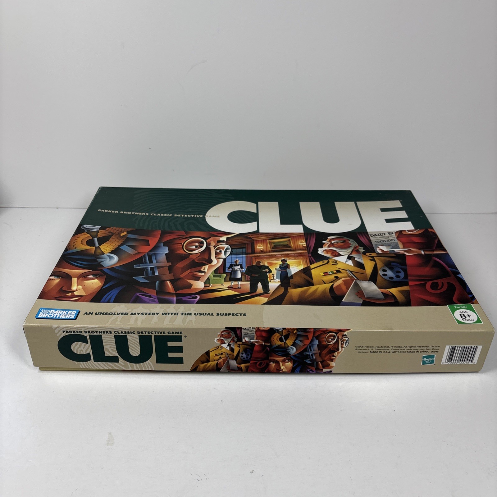 Clue COMPLETE Parker Brothers 2005 Classic Detective Board Game Mystery