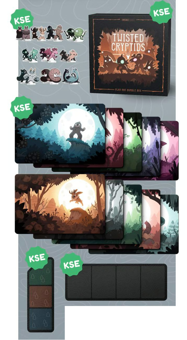 SEALED IN HAND Twisted Cryptids Play Mat Bundle Box KICKSTARTER EXCLUSIVE