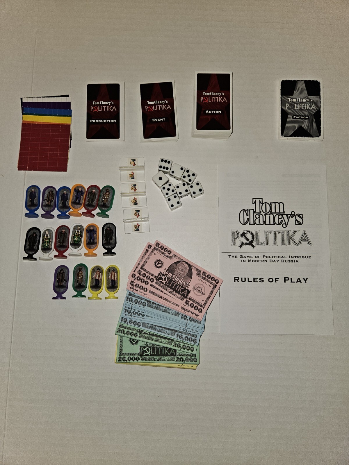 Tom Clancy’s Politika Board Game 1997 Russia USSR Red Storm Entertainment
