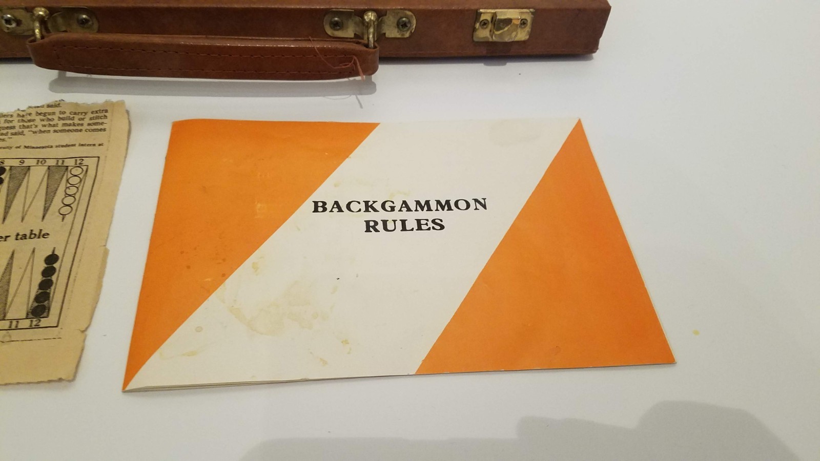 Backgammon Game Set in Case Complete