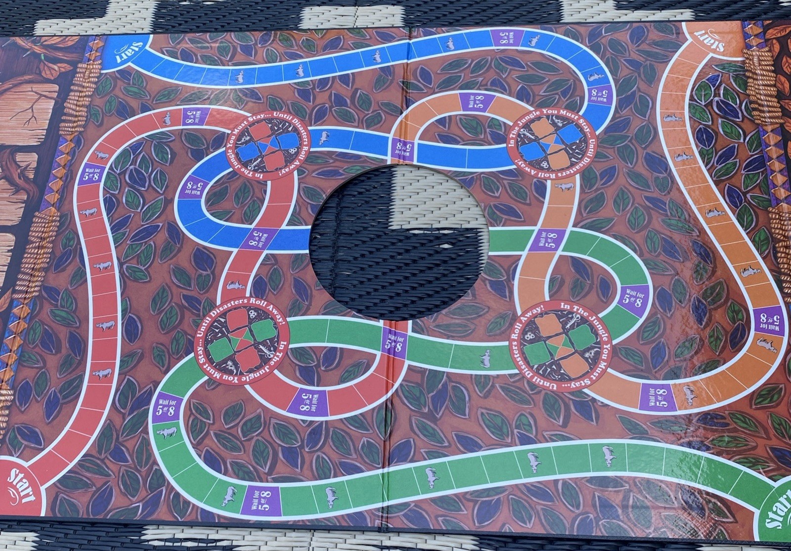 Jumanji The Game Classic Scary Jungle Adventure Family Board Game Complete EUC