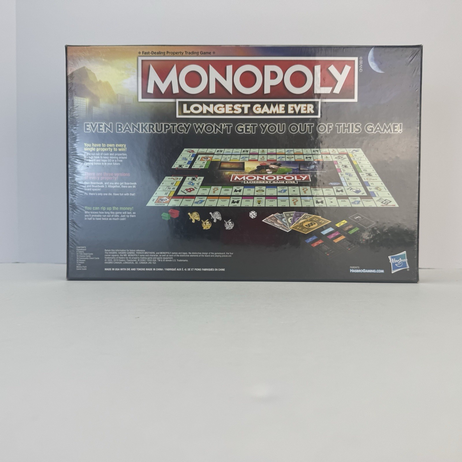 Monopoly Longest Game Ever Edition Hasbro NEW SEALED Retired