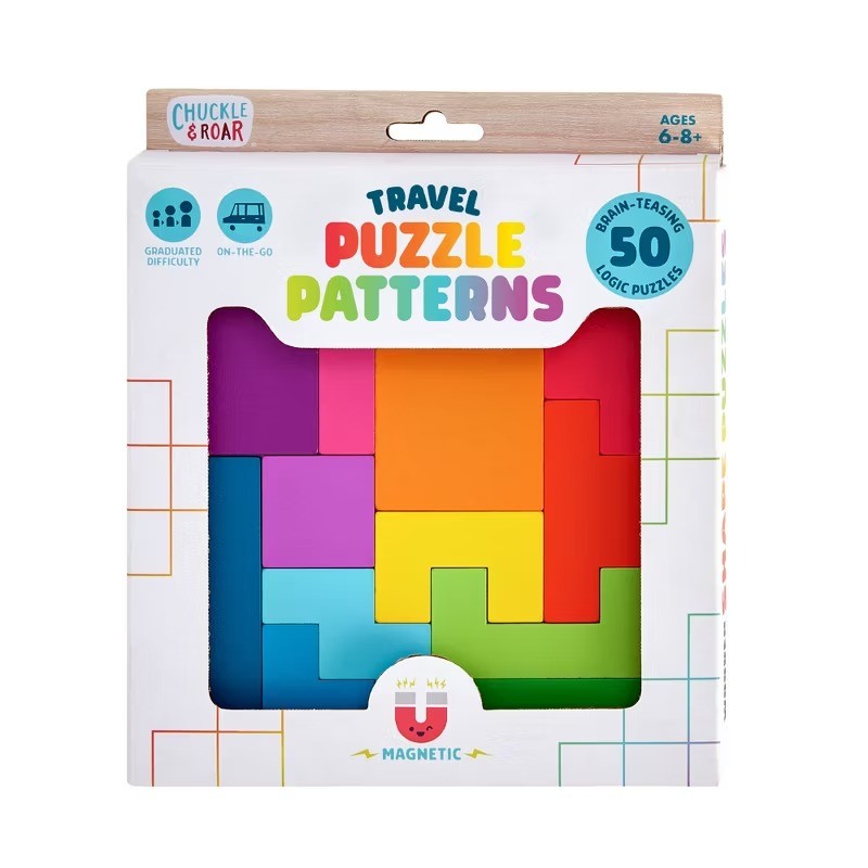 Travel Puzzle Patterns – Reusable Activity Puzzle On the Go Game