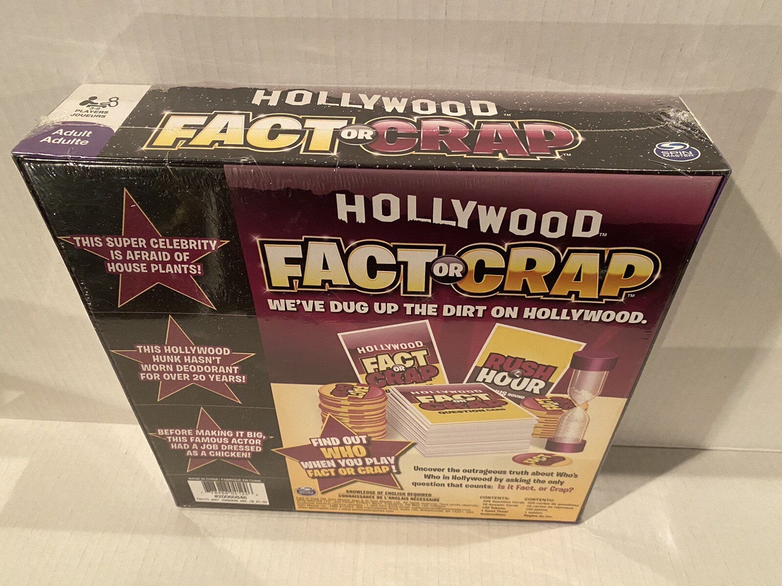 Hollywood Fact or Crap Celebrity Trivia (Board Game, 2012) Brand New Sealed