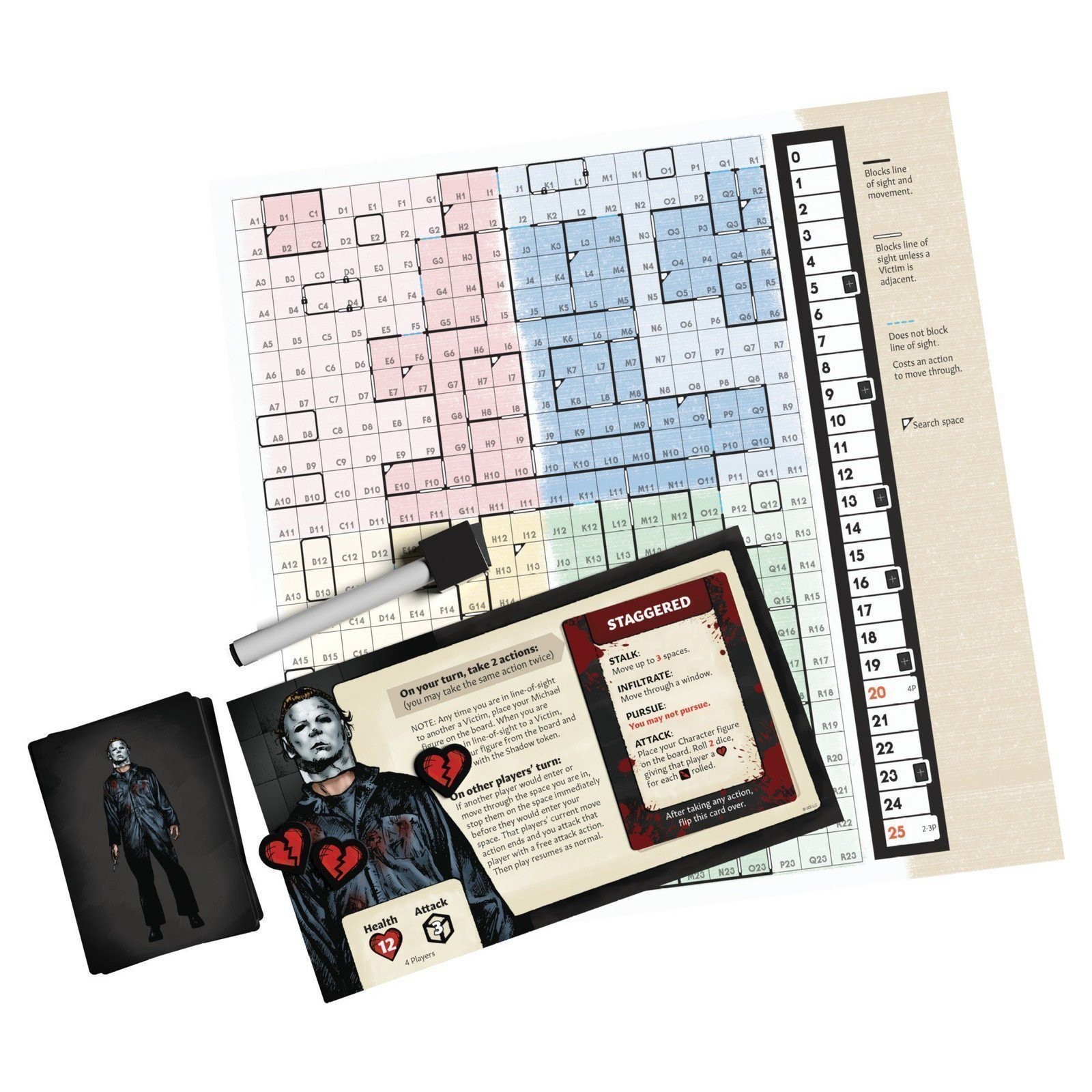 Trick Or Treat Studios Halloween 2 Board Game – Hidden Movement Strategy Game…