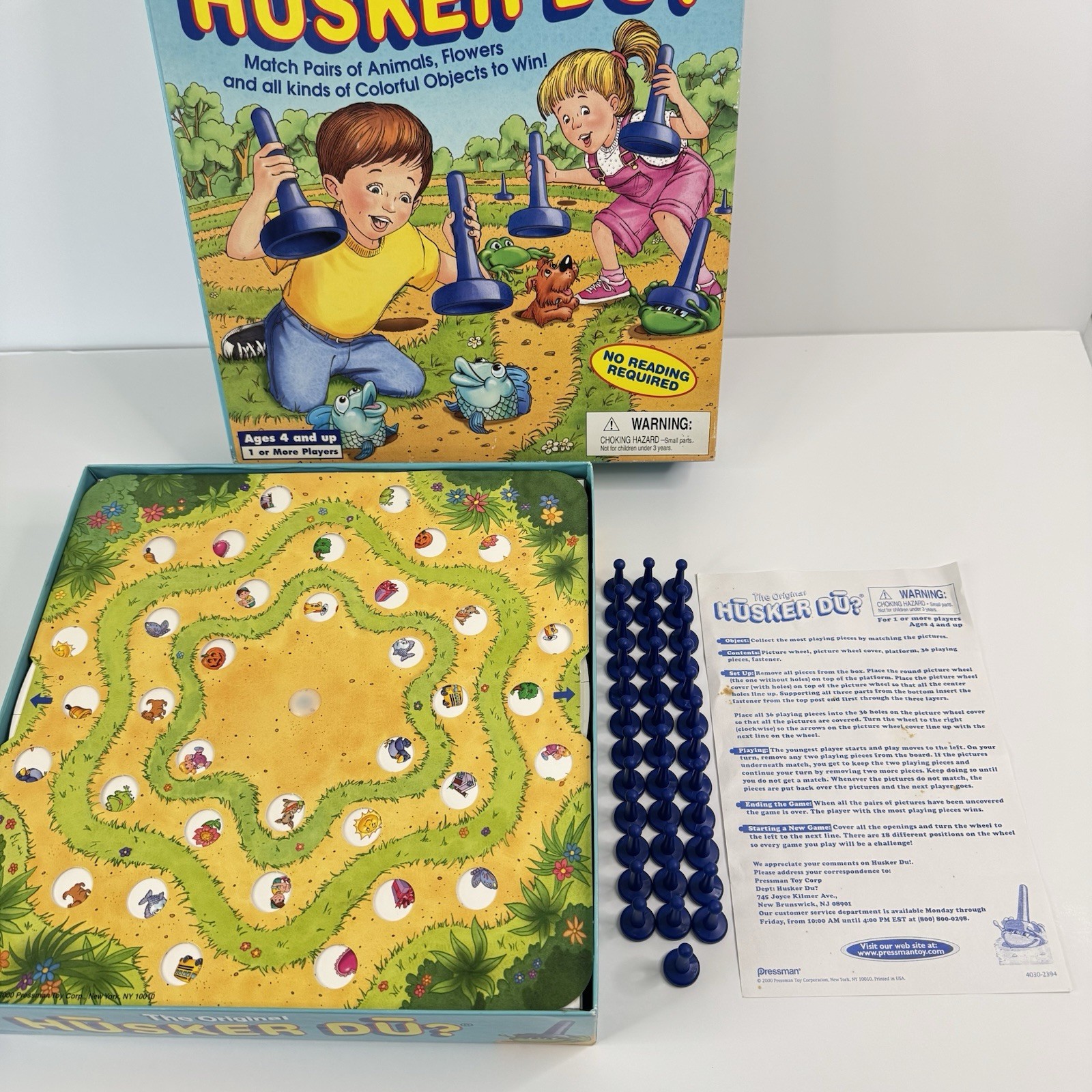 The Original Husker Du Matching Board Game Pressman Vintage 2000 – Complete