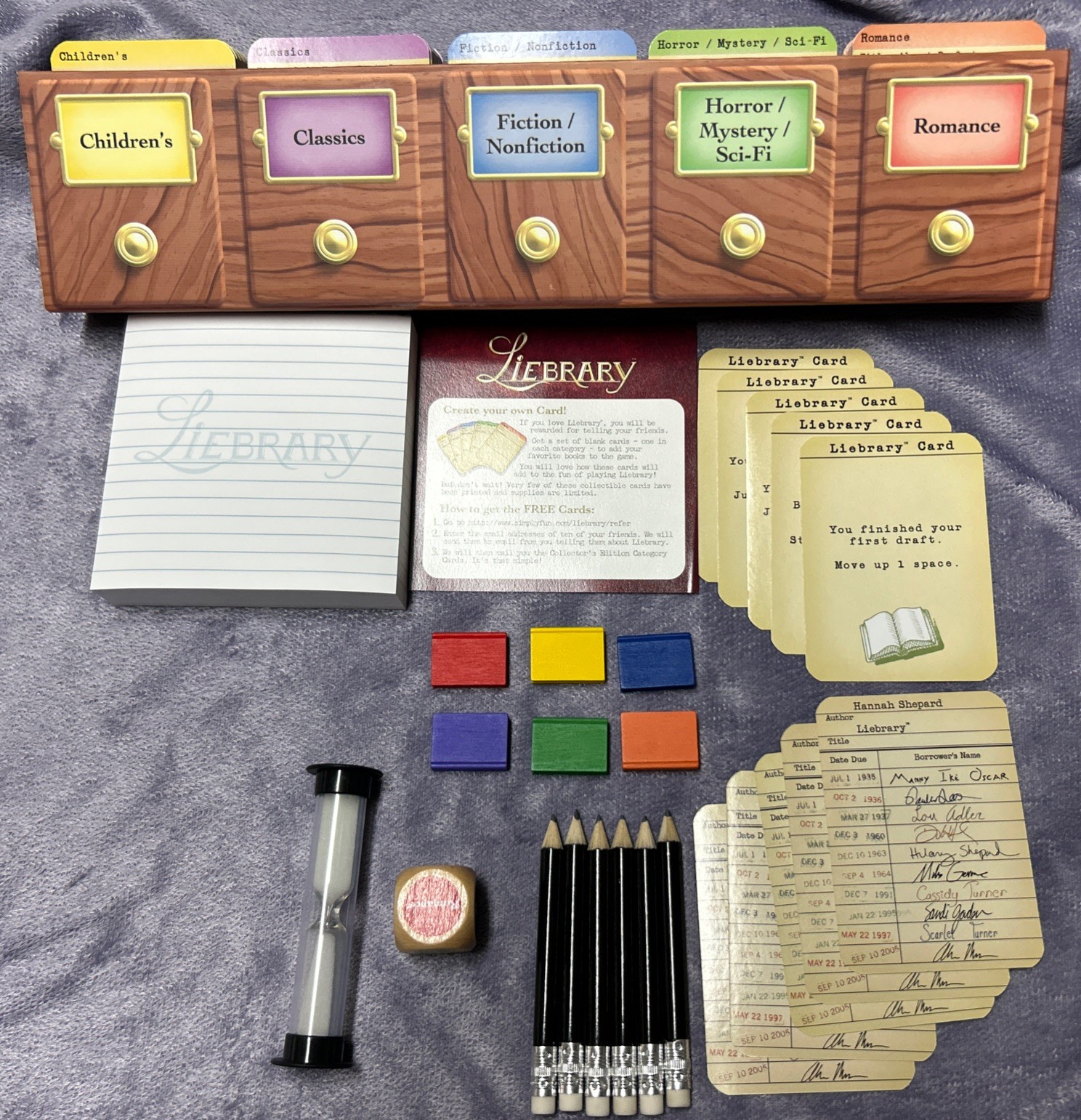 2005 Liebrary Board Game Where The First Line Speaks Volumes! Excellent Shape!