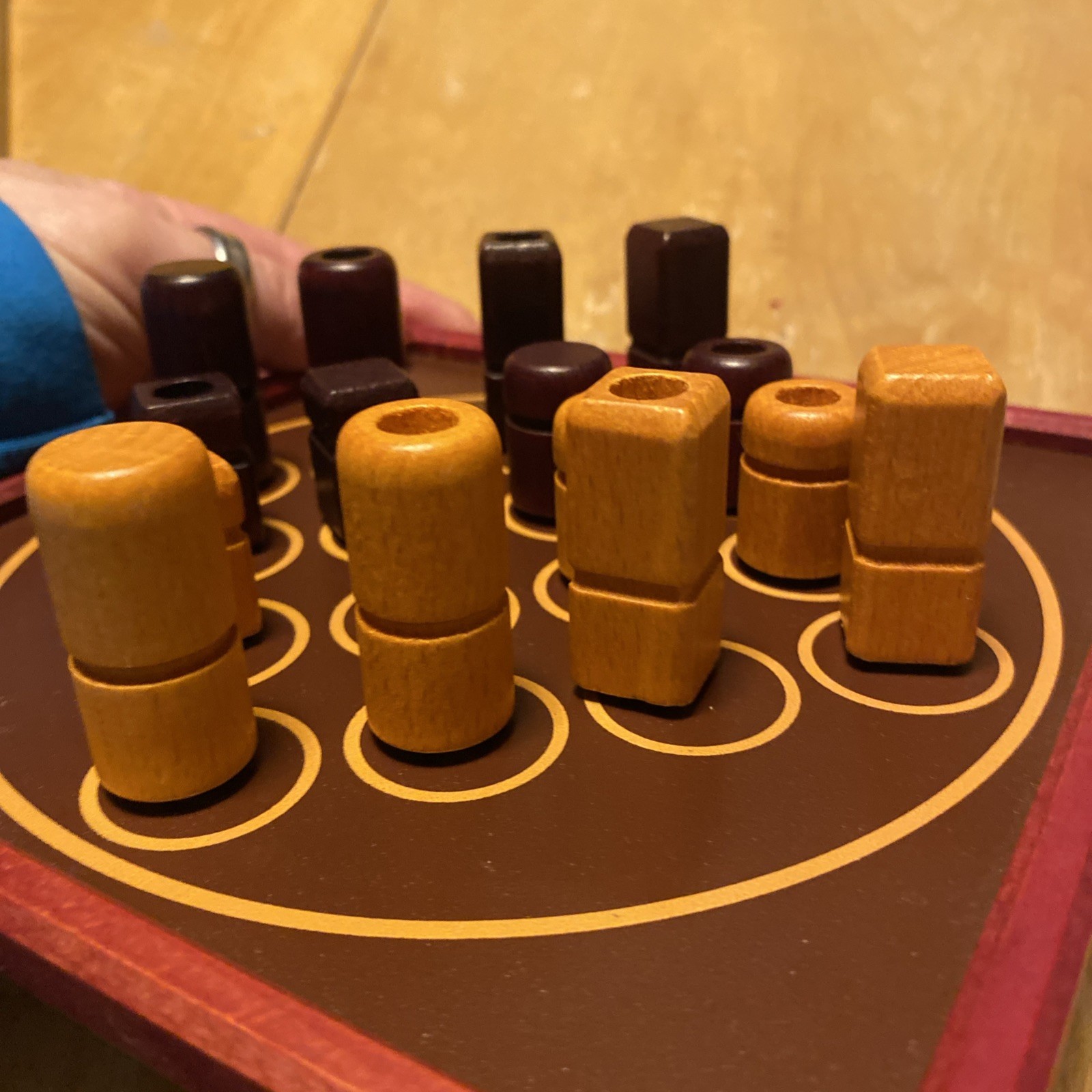 VINTAGE Travel Quarto Magnetic Wooden Board Game COMPLETE Gigamic 1991 Strategy