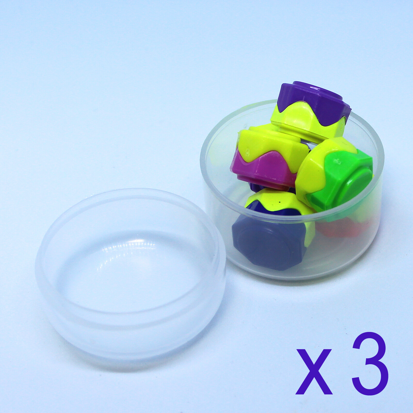 3SET=(Case+5pcs) x 3 Gonggi Korean traditional Stone Squid Konggi Catching Game
