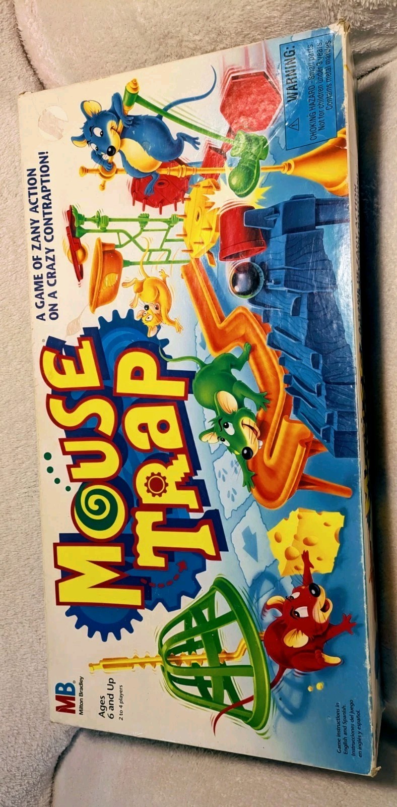1994 MouseTrap Board Game Milton Bradley With Manual Missing 8 Cheese Pcs