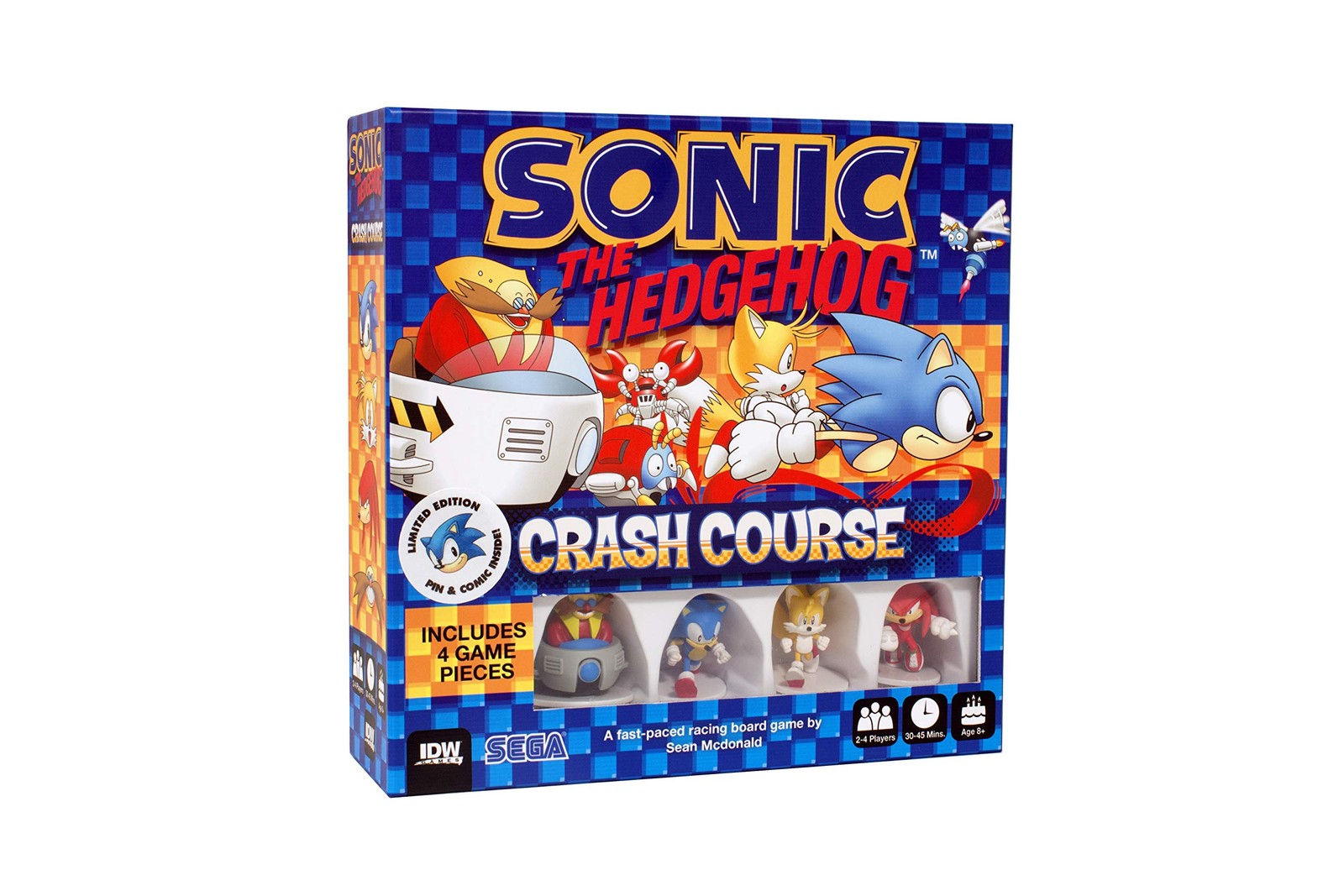 Sonic Racing Board Game with Buildable Track and Miniatures for Kids