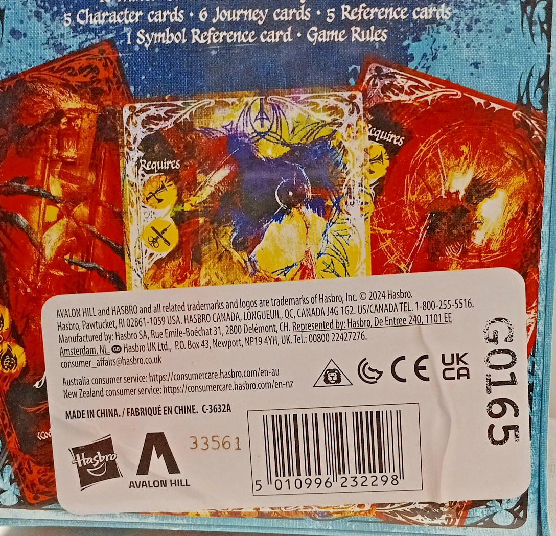 Betrayal Deck of Lost Souls Card Game by Hasbro Ages 12+ 3-5 Players NEW