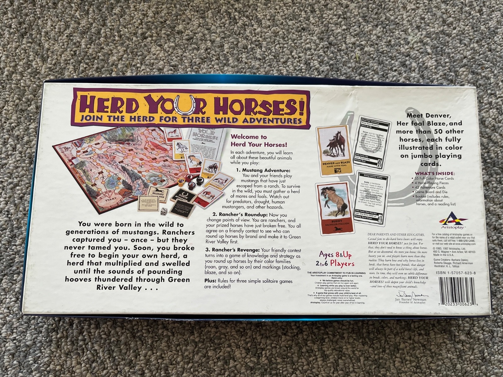 vintage Aristoplay Herd Your Horses game, complete, great condition