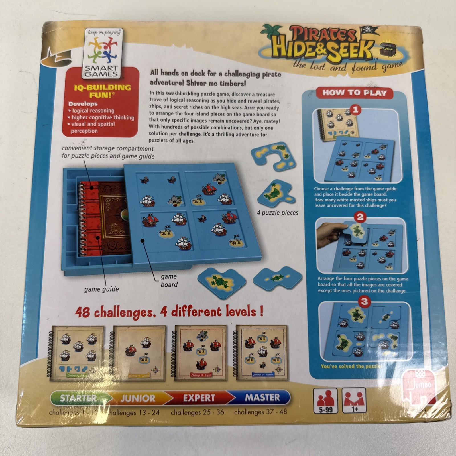 Smart Games Pirates Hide & Seek Multi Level Logic Game For Ages 5-99 1 Player