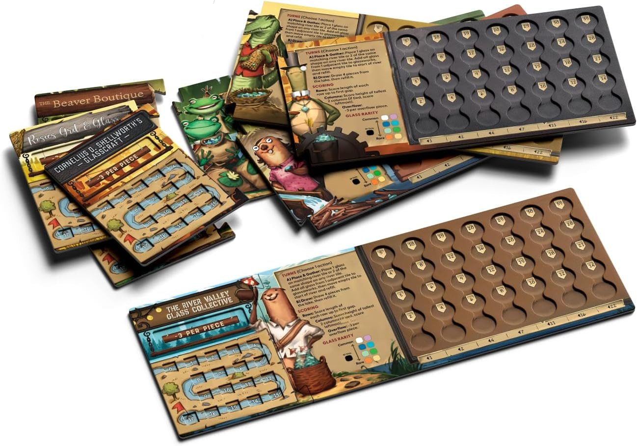 – River Valley Glassworks Deluxe Edition Board Game for Families and Adults – Co