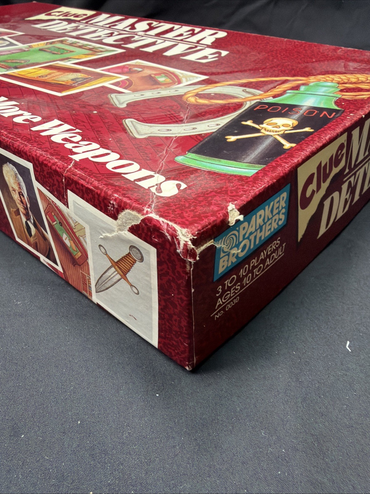 Clue Master Detective Board Game Parker Brothers Complete Vintage 1988