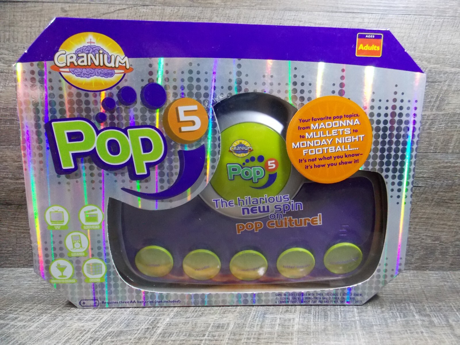 Cranium Pop 5 Adult Pop Culture Trivia Console Family Party Board Game