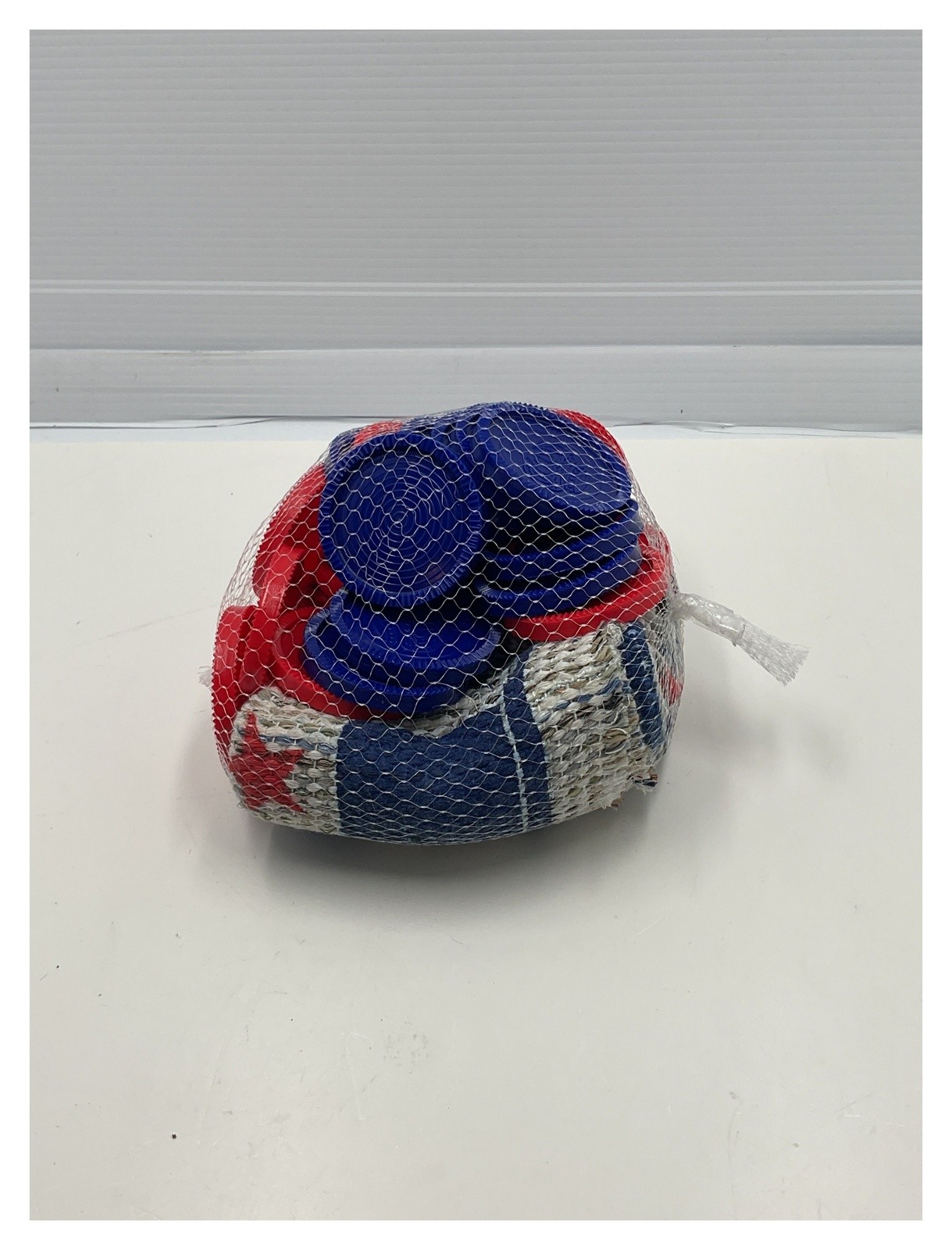 Large Patriotic Checkers Set 3″ Pieces with Woven Rug Mat