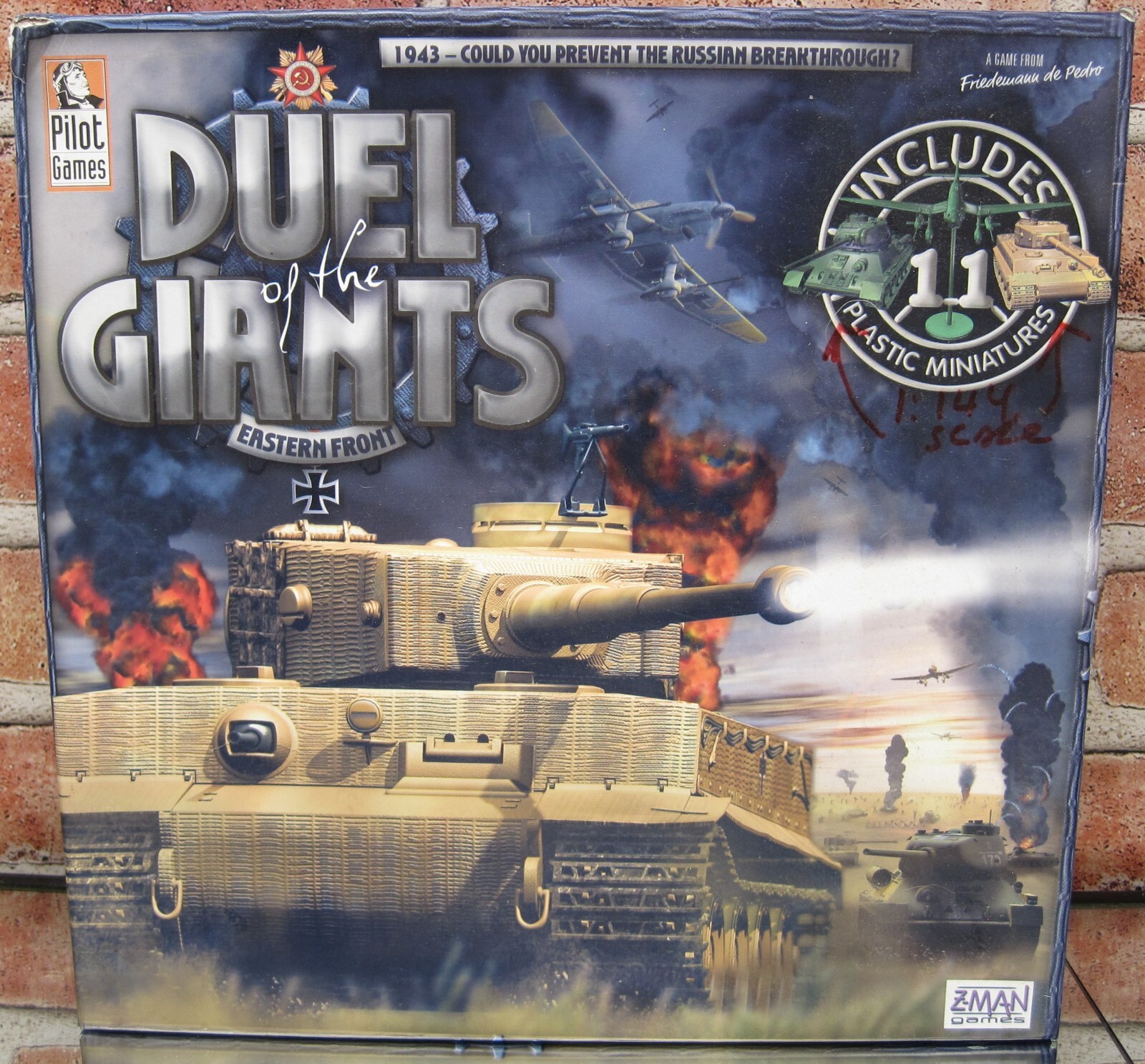 Duel of the Giants WW2 Eastern Front Tank Miniature Wargame Z-Man Board Game