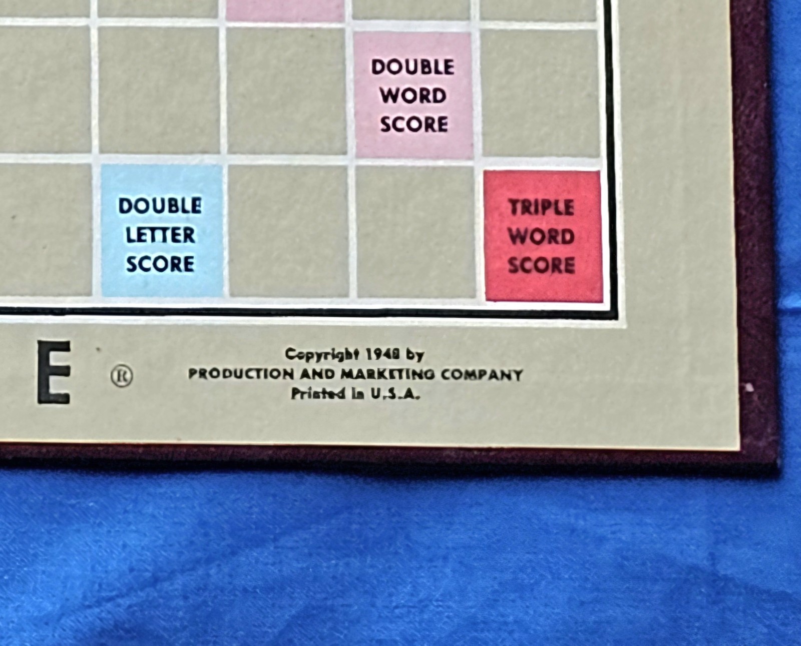 Vintage 1948-1953 Scrabble Board Game 100pc COMPLETE Wood Tiles Selchow Righter