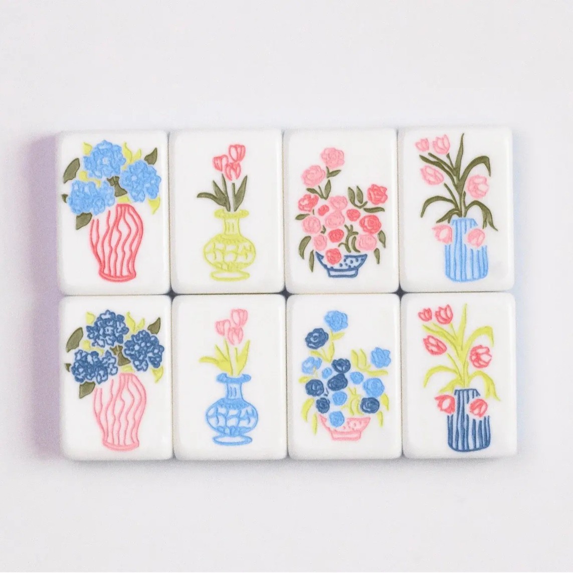 American Mahjong Game Set blue stripes Mah Jong 160 Tiles