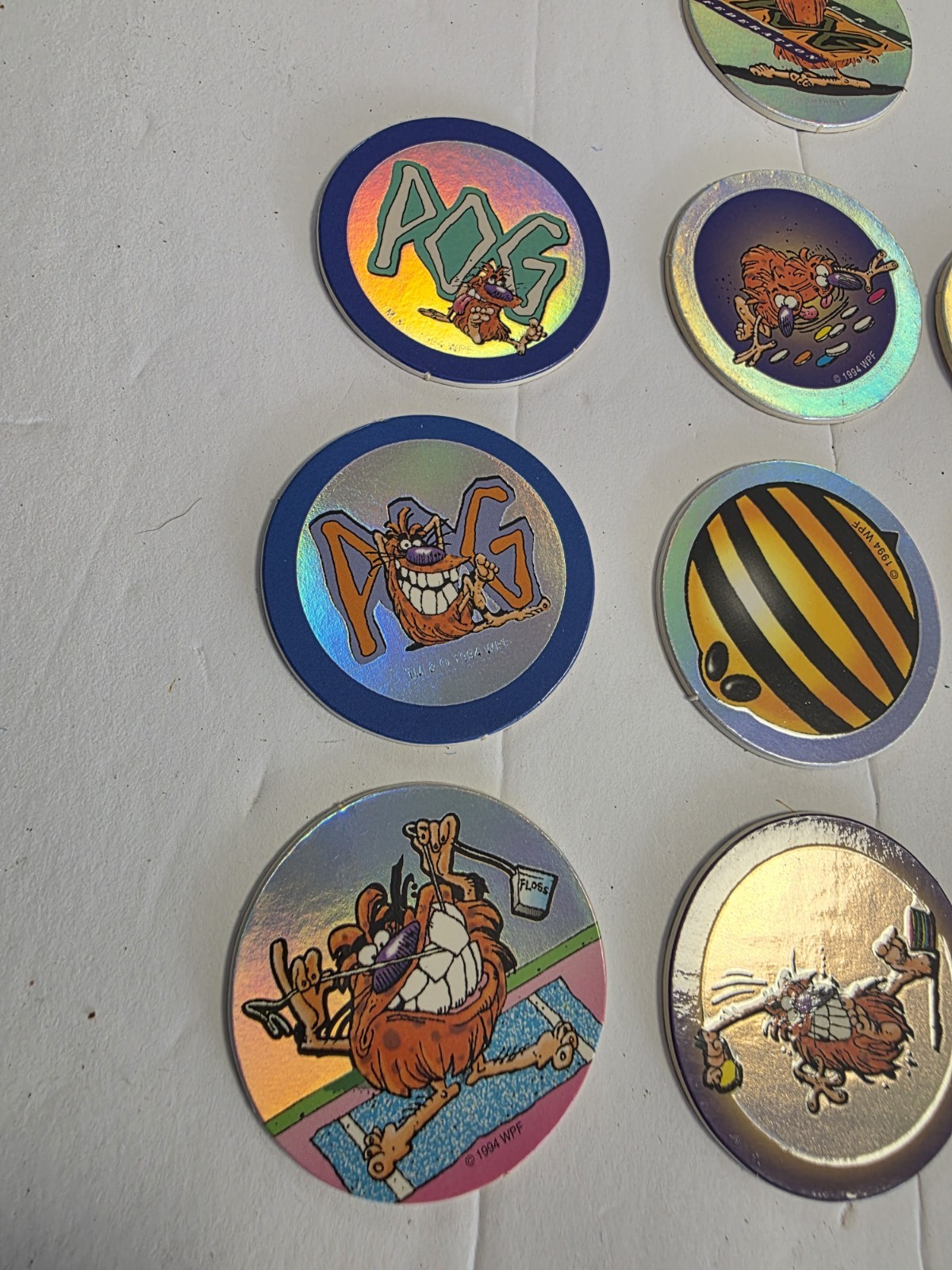 Vintage The World POG Federation Micro Tournament Game Pack Lot Of Pogman POGS