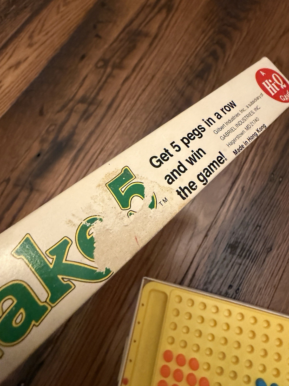 TAKE 5 vintage board game – 1977 – Gabriel No. 77452 – Hi-Q – missing 2 pieces