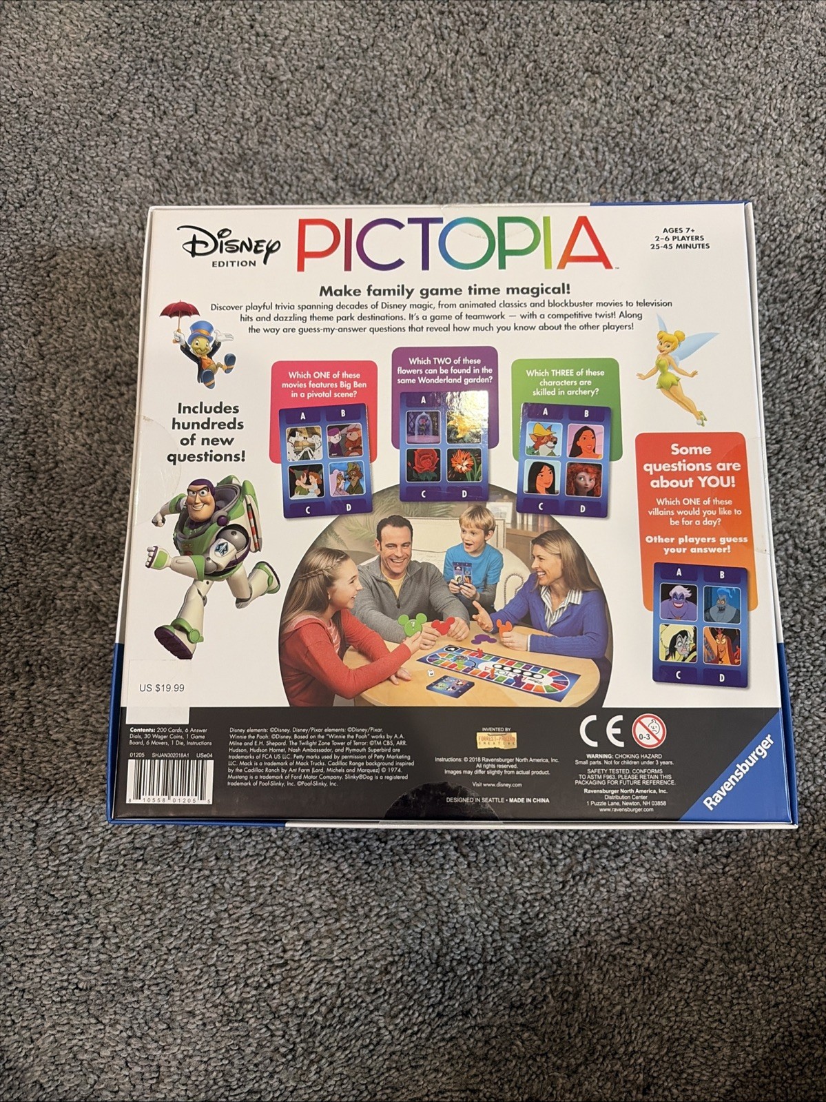 Pictopia Disney Edition Picture Trivia Game Ravensburger Age 7+ New/Sealed