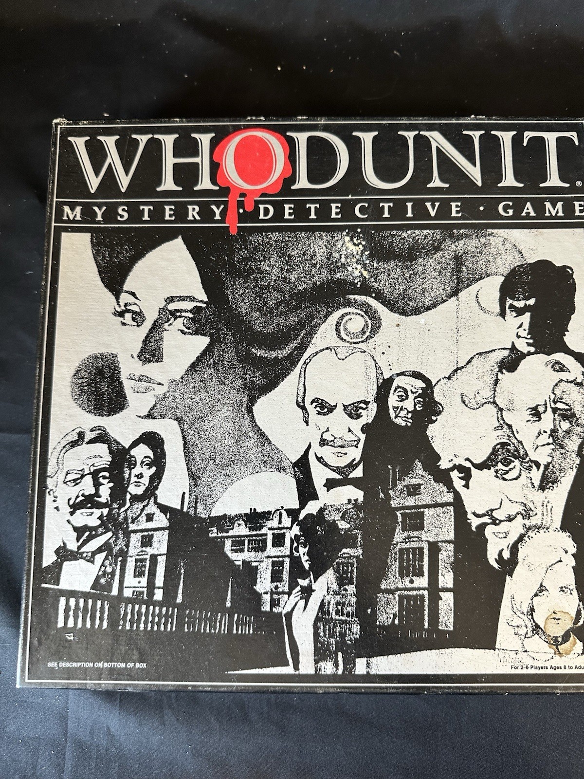 Selchow & Righter WhoDunit Mystery Board Game 1985 Vintage No. 80 Complete