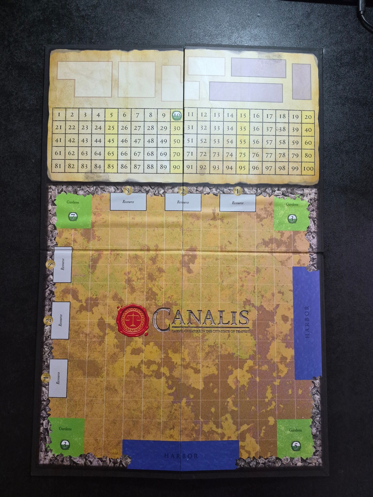 Canalis A Tempest Board Game 2013 Alderac Entertainment Group Open Excellent Cnd