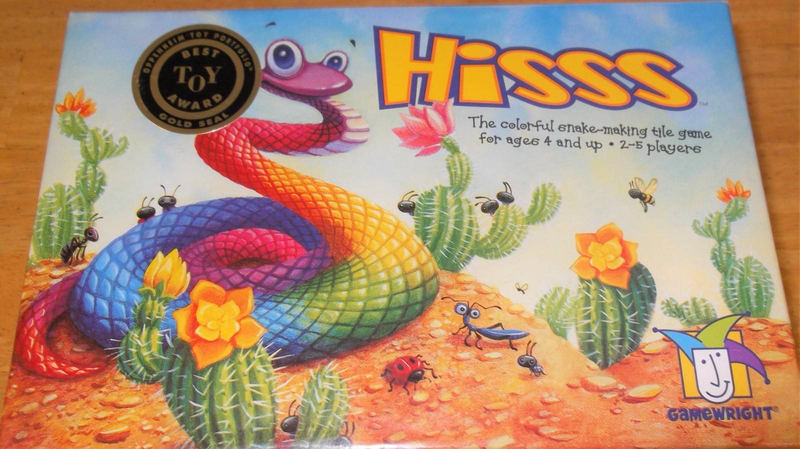 HISSS Colorful Snake Making Tile Game Gold Seal Toy Award Hiss COMPLETE & GREAT