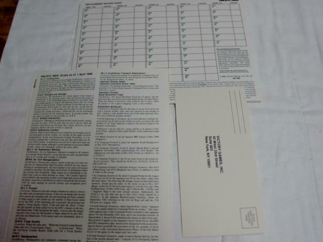 VG Victory Games – PACIFIC WAR – Struggle Against Japan 1941 – 1945 (UNPUNCHED)