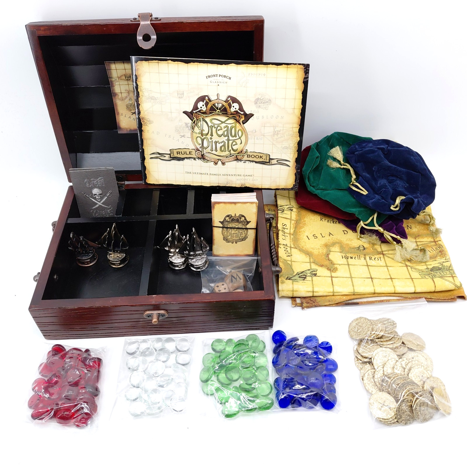 Dread Pirate Bookshelf Edition Board Game Wood Box Front Porch Classics Complete