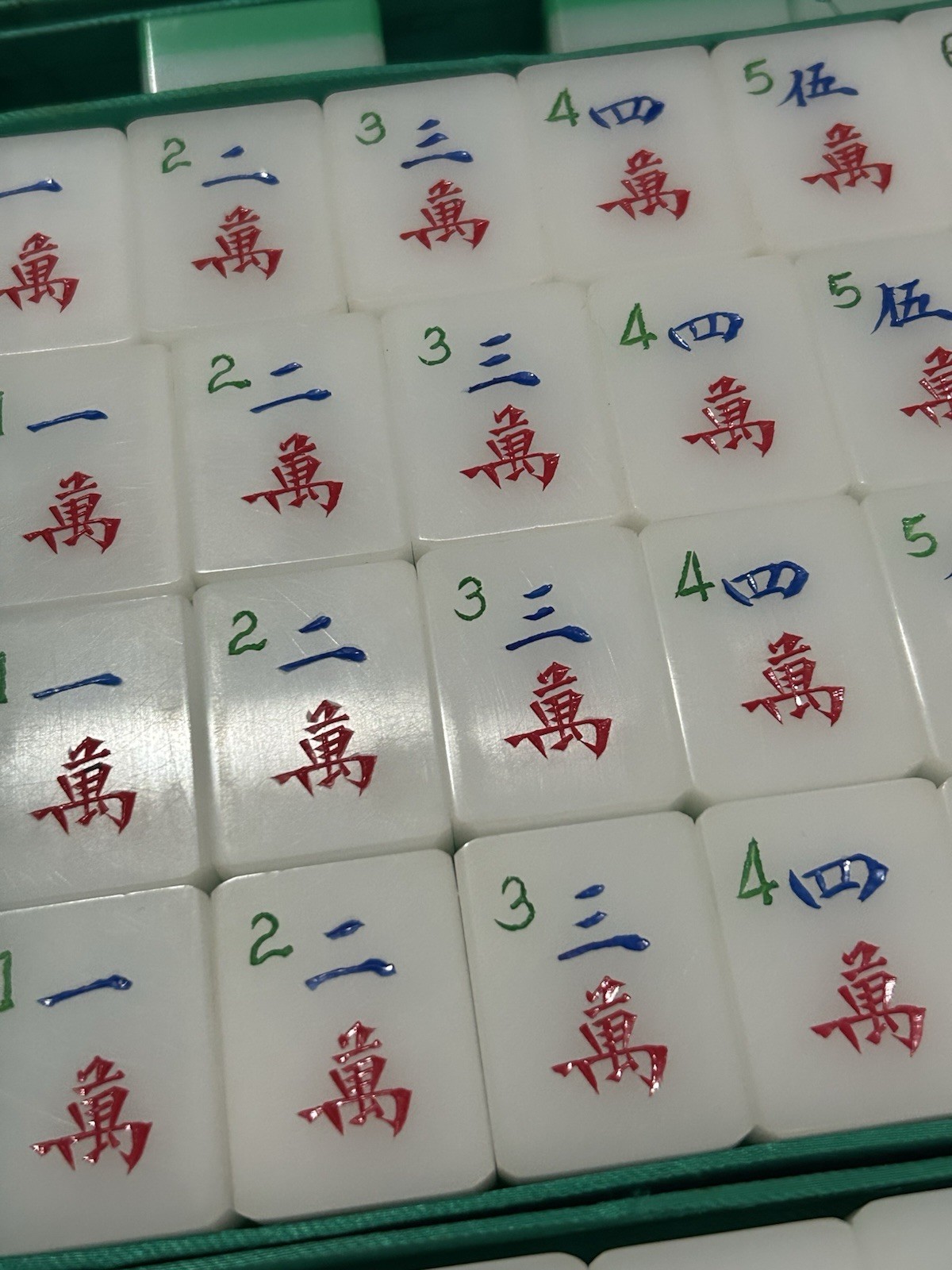 Vintage 1940s – 1950’s Hand Carved Mahjong Set